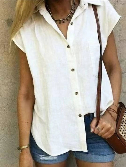 Handmade- 100% Linen Vest