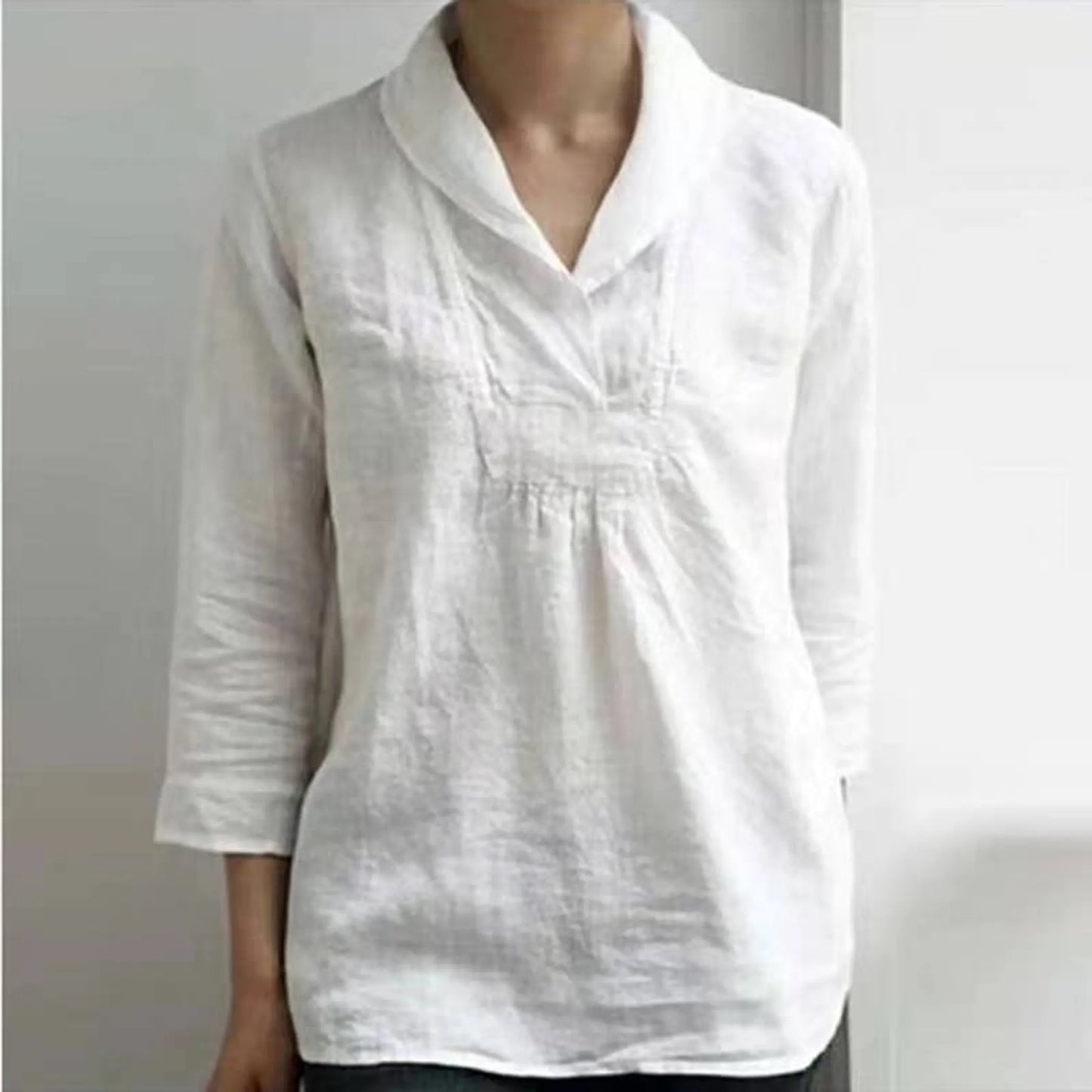 Handmade- 100% Linen Simple Design Top
