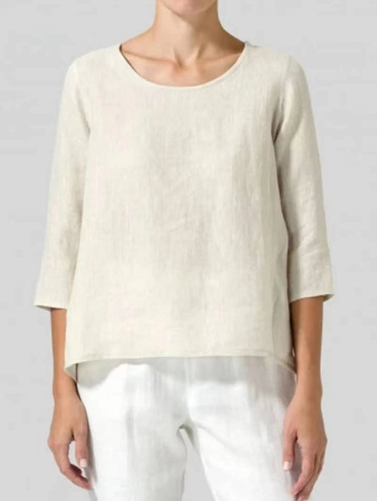 Handmade- 100% Linen Top