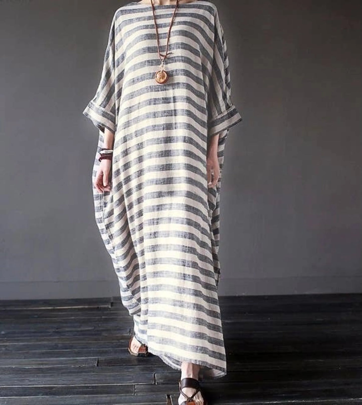 100% Linen Dress Maxi Dress Own Design Style 16