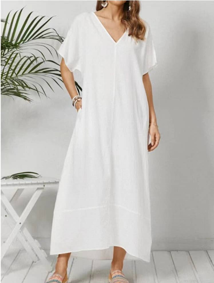 100% Linen Long Dress