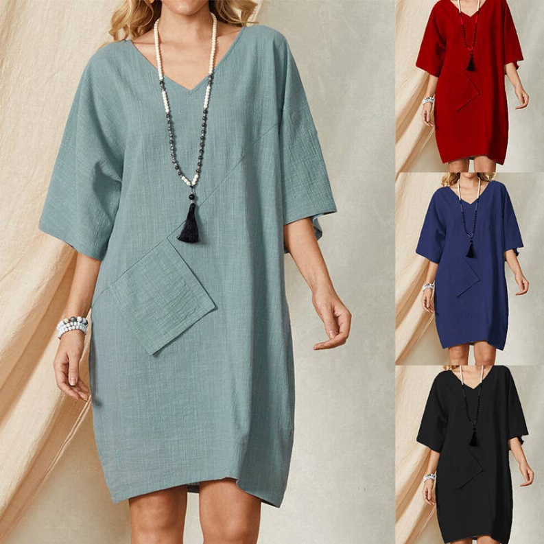 100% Linen Dress Style 5