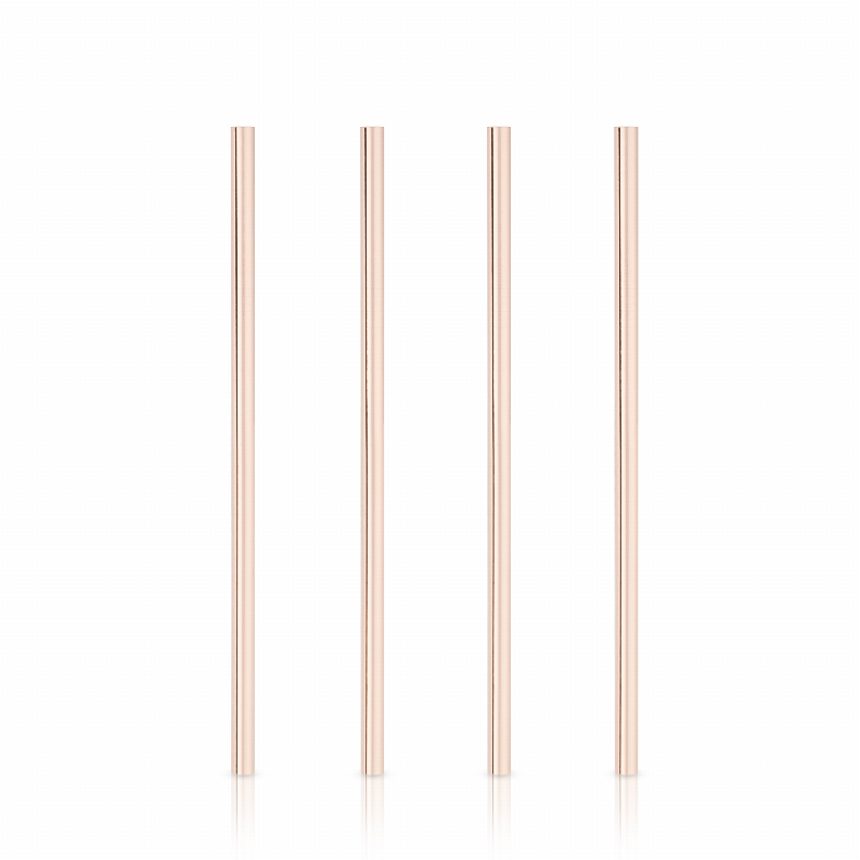 Wide Copper Cocktail Straws